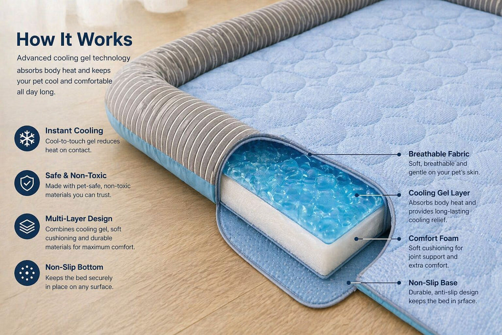 CanisCool Cooling Bed gel close-up